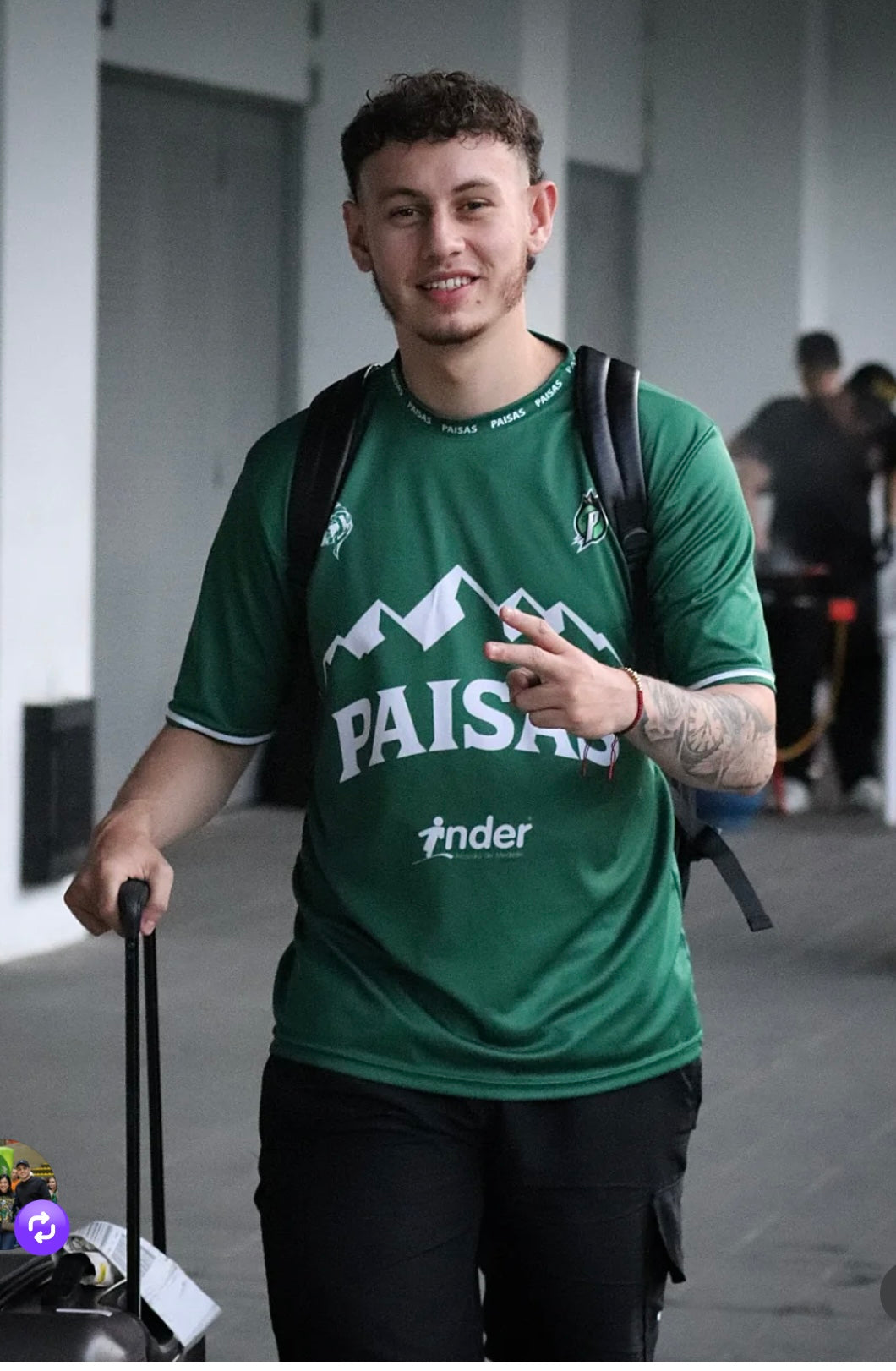 CAMISETA PRESENTACION VERDE PAISAS BASKETBALL