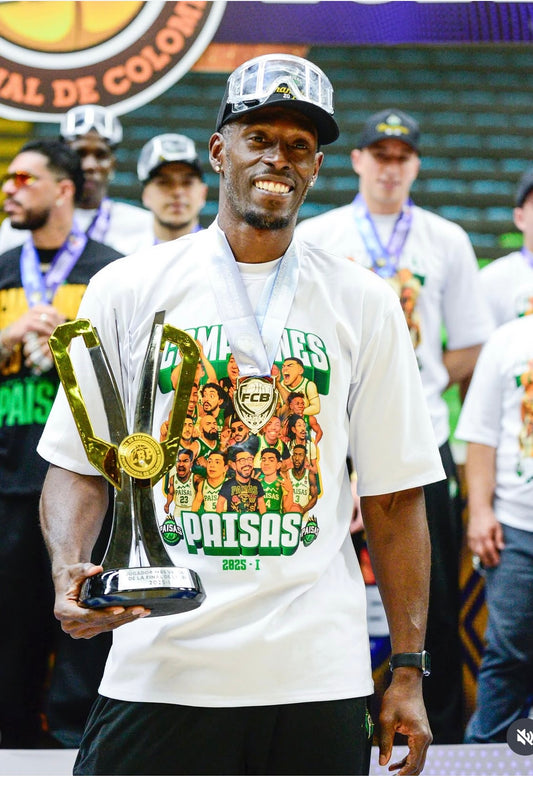 CAMISETA BLANCA EDICION CAMPEONES 2025