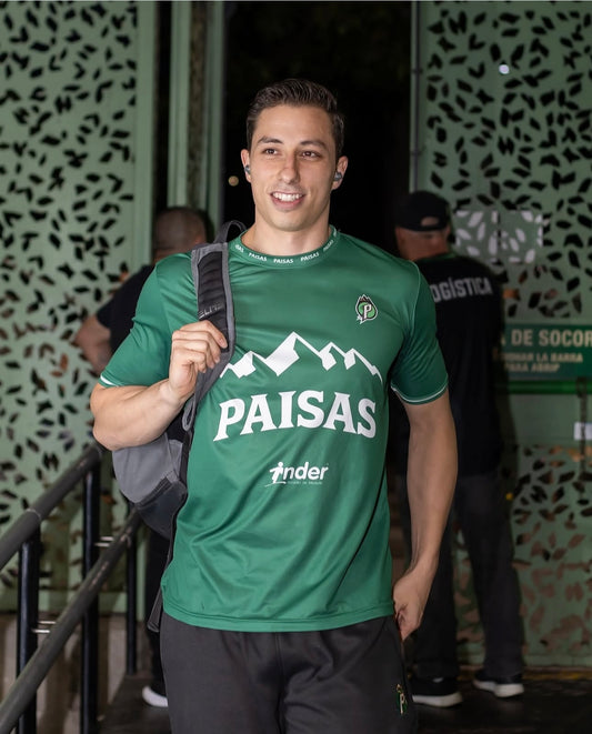 CAMISETA PRESENTACION VERDE PAISAS BASKETBALL