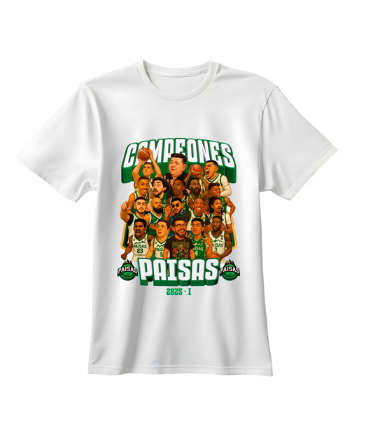 CAMISETA BLANCA EDICION CAMPEONES 2025